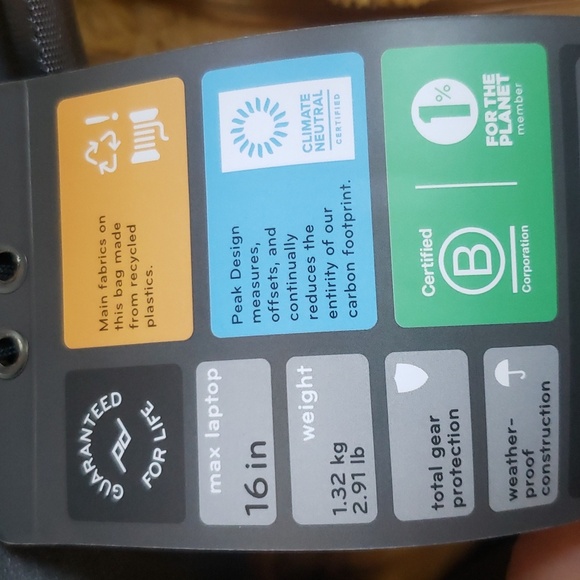 Peak Desing everyday backpack zip 20L weatherproof new - Picture 11 of 11